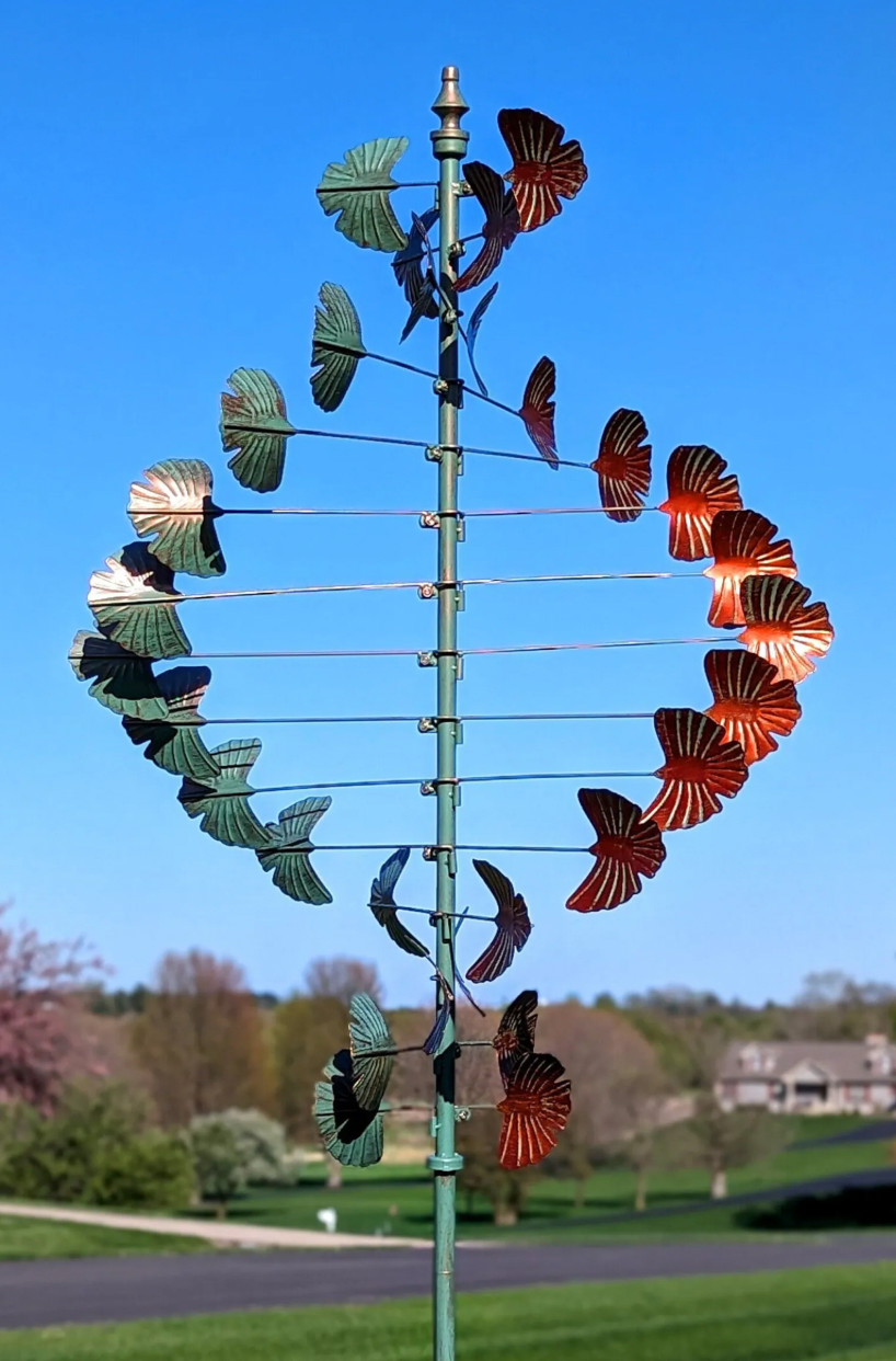 Leaves Helix Wind Sculpture